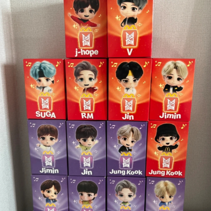 Hợp tác bữa ăn vui vẻ của TinyTAN BTS McDonald 's | Phiên bản đầu tiên (Tím) / Phiên bản Encore thứ 