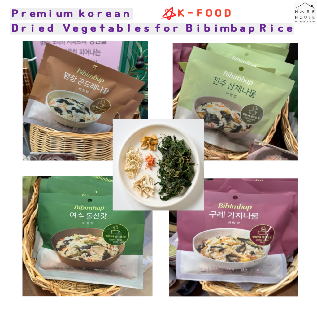 [MODERN HOUSE] Combo 4 Vị Gói Rau Củ Sấy Làm Cơm Trộn Bibimbap Hàn Quốc Tiện Lợi Modern House