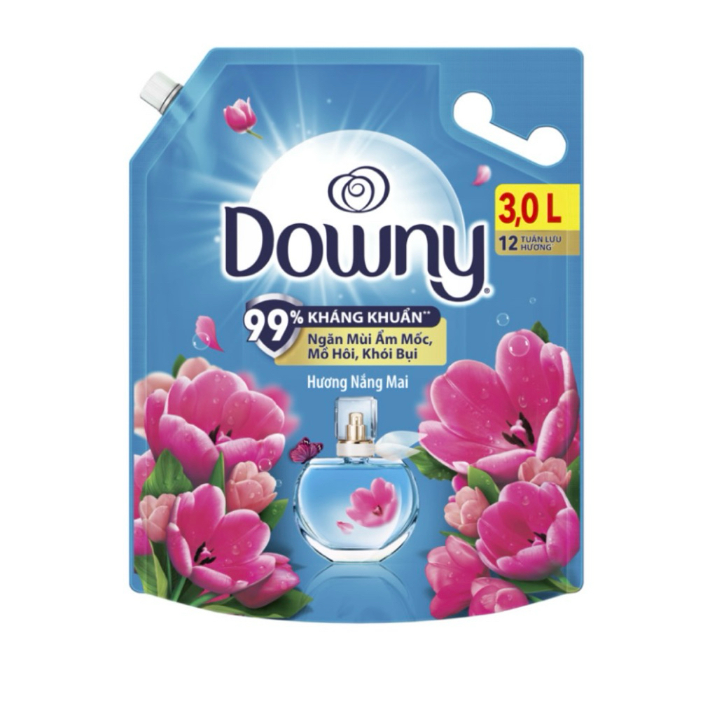 [CHÍNH HÃNG]<Túi 3000ml>Nước xả vải downy hương nắng mai