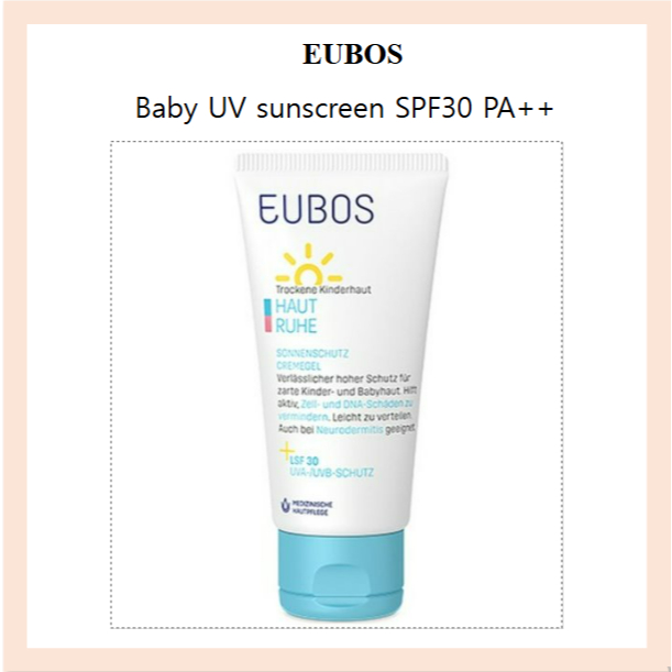 [EUBOS] Kem chống nắng Baby UV SPF30 PA + + 50ml