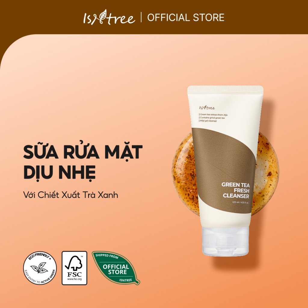 ISNTREE Sữa Rửa Mặt Trà Xanh 120ml