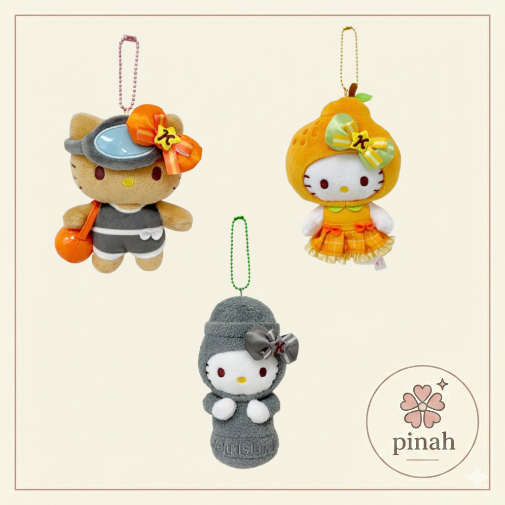 Móc khóa sang trọng đích thực Jeju Hello Kitty Island 3 loại