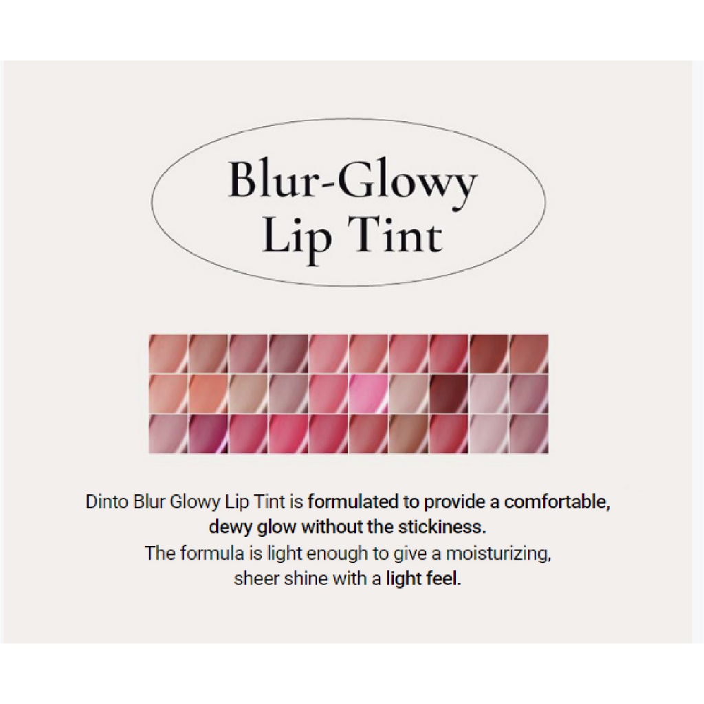 [Dinto] Son Tint Bóng Blur-Glowy Lip Tint 3.5g (30 Màu) [Chính Hãng 100% / Giao Từ Hàn Quốc] | BigBuy360 - bigbuy360.vn