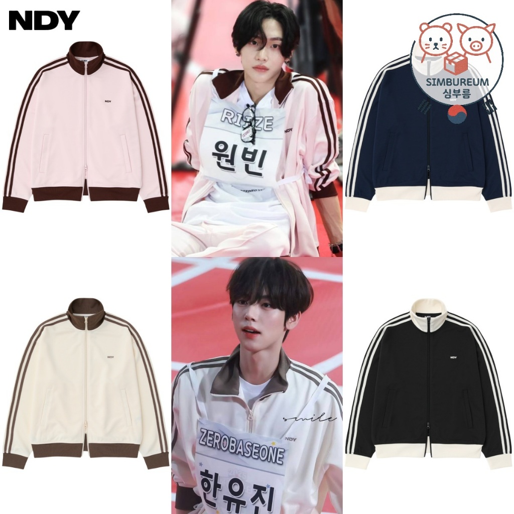 [Nerdy] Korea Idol Style Unisex NDY Classic NY Track Top _ ISAC Look RIIZE NCT ZB1 Stray Kids Meovv 