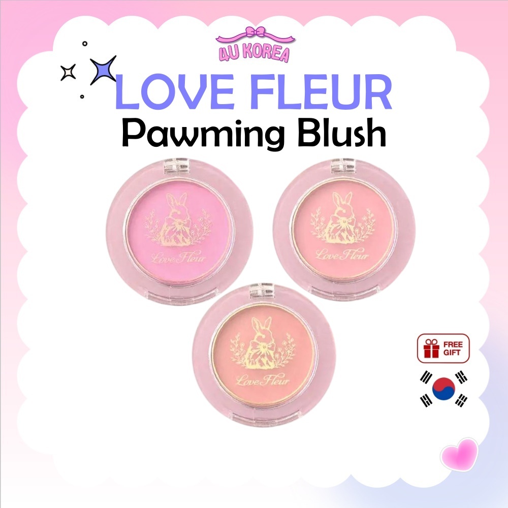 LOVE FLEUR Pawming Blush 2.4g – 3 Màu / K-BEAUTY