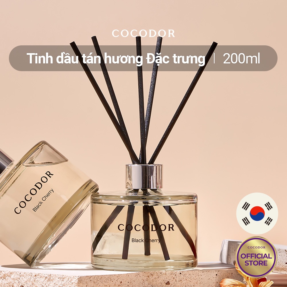 COCODOR Que khuếch tán đặc trưng 200ml / 1 que gỗ / Nhiều Hương / Que hương thơm số 1 Hàn Quốc / mùi hương sang trọng