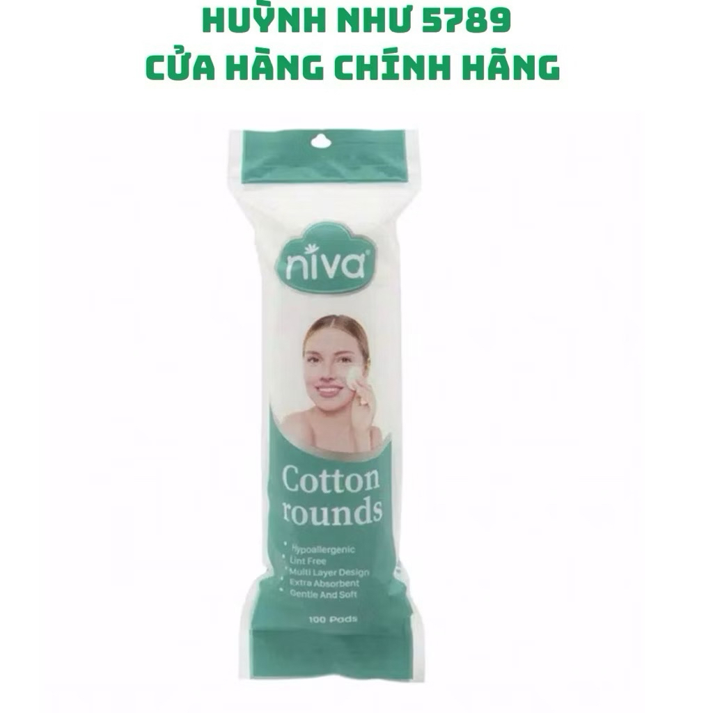 [CHÍNH HÃNG]Bông tẩy trang Niva tròn CZ2 100 miếng