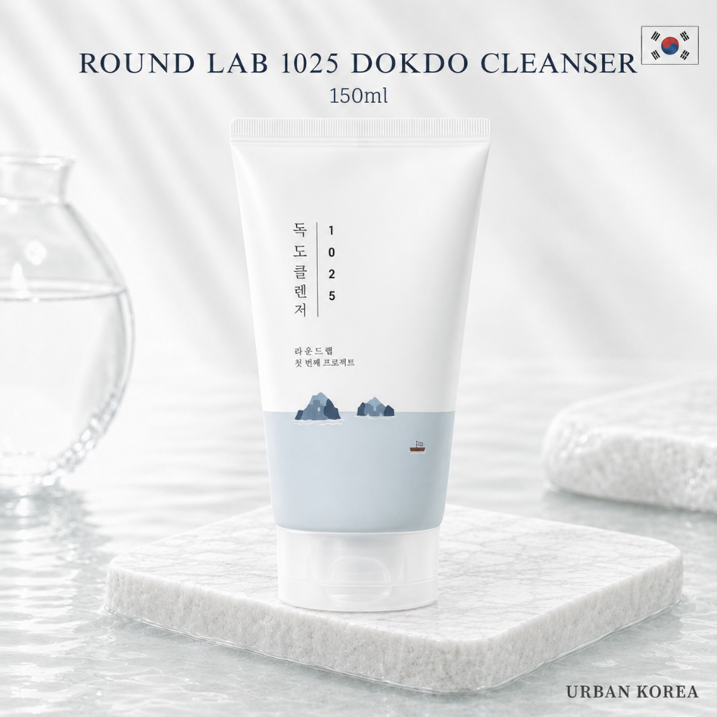 ROUND LAB 1025 Sữa Rửa Mặt Dokdo 150ml Sữa Rửa Mặt Độ pH Thấp Hàn Quốc Sữa Rửa Mặt Sữa Rửa Mặt Ba Ax
