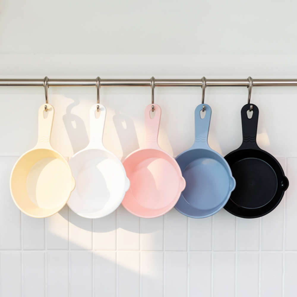 Bộ đĩa tay cầm LivingMate Mukbang Đĩa đĩa phụ Hàn Quốc có tay cầm dễ cầm