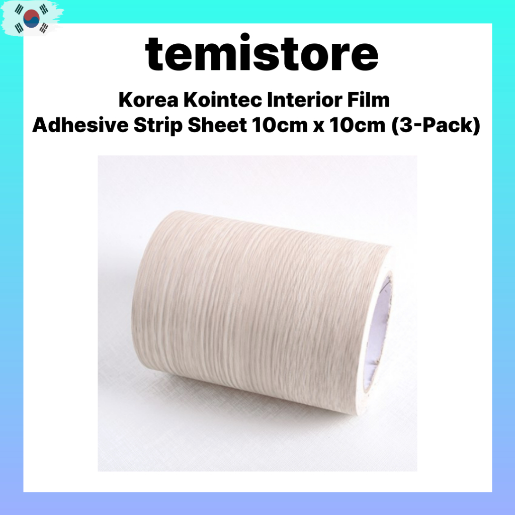Tấm dính màng nội thất Kointec Hàn Quốc 10cm x 10cm (3 gói) để trang trí nội thất DIY