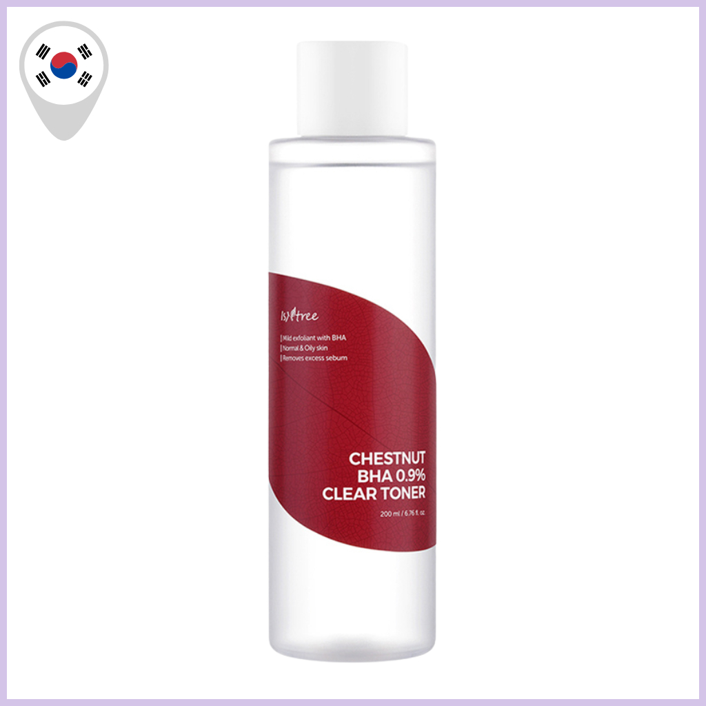[ISNTREE] Hộp mực trong suốt 0,9% hạt dẻ BHA 200ml - Tẩy tế bào chết nhẹ nhàng hàng ngày cho kết cấu