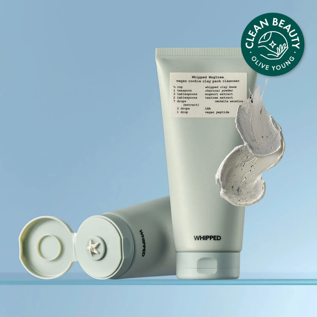 Whipped Mugtree Vegan Cookie Clay Pack Cleanser 180ml Vận chuyển trực tiếp Hàn Quốc, Xác thực 100%