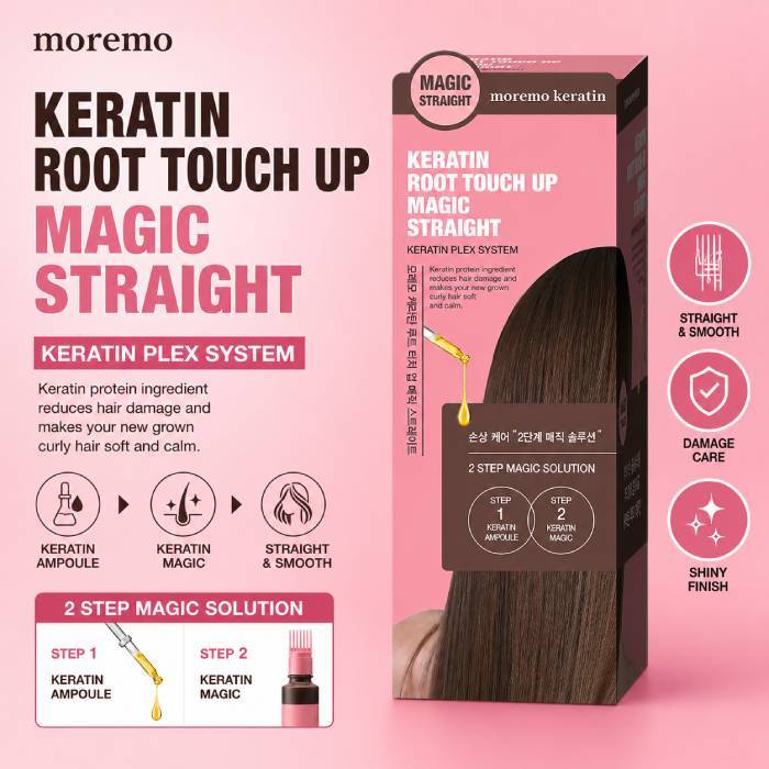 [Moremo] Keratin Root Touch Up Magic Straight 160mL / K-BEAUTY