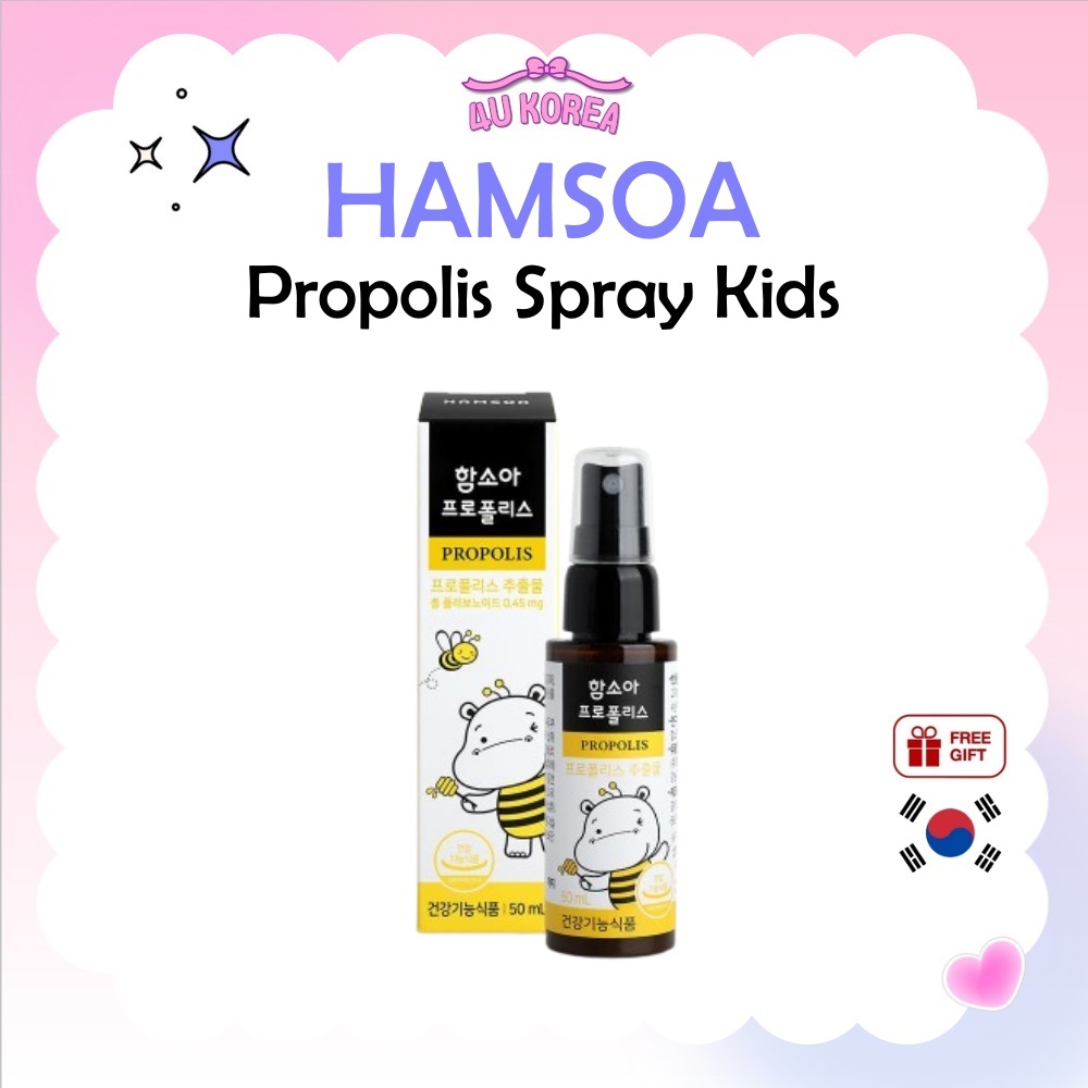 Xịt keo ong HAMASOA Kids 30ml / Kháng khuẩn miệng / K-HEALTH