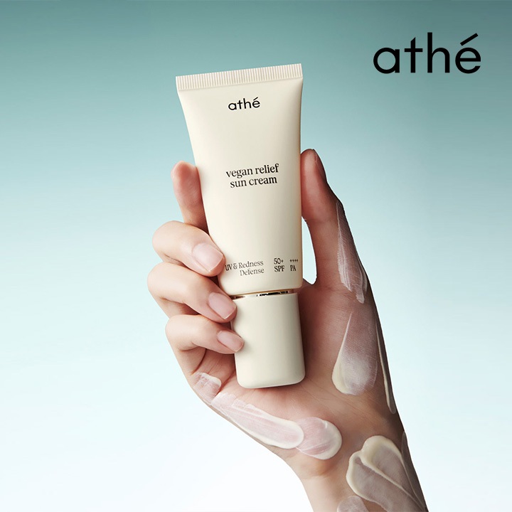 Kem chống nắng khoáng Athe Vegan Relief 50ml Kem chống nắng thuần chay Kem chống nắng hàng ngày Tone