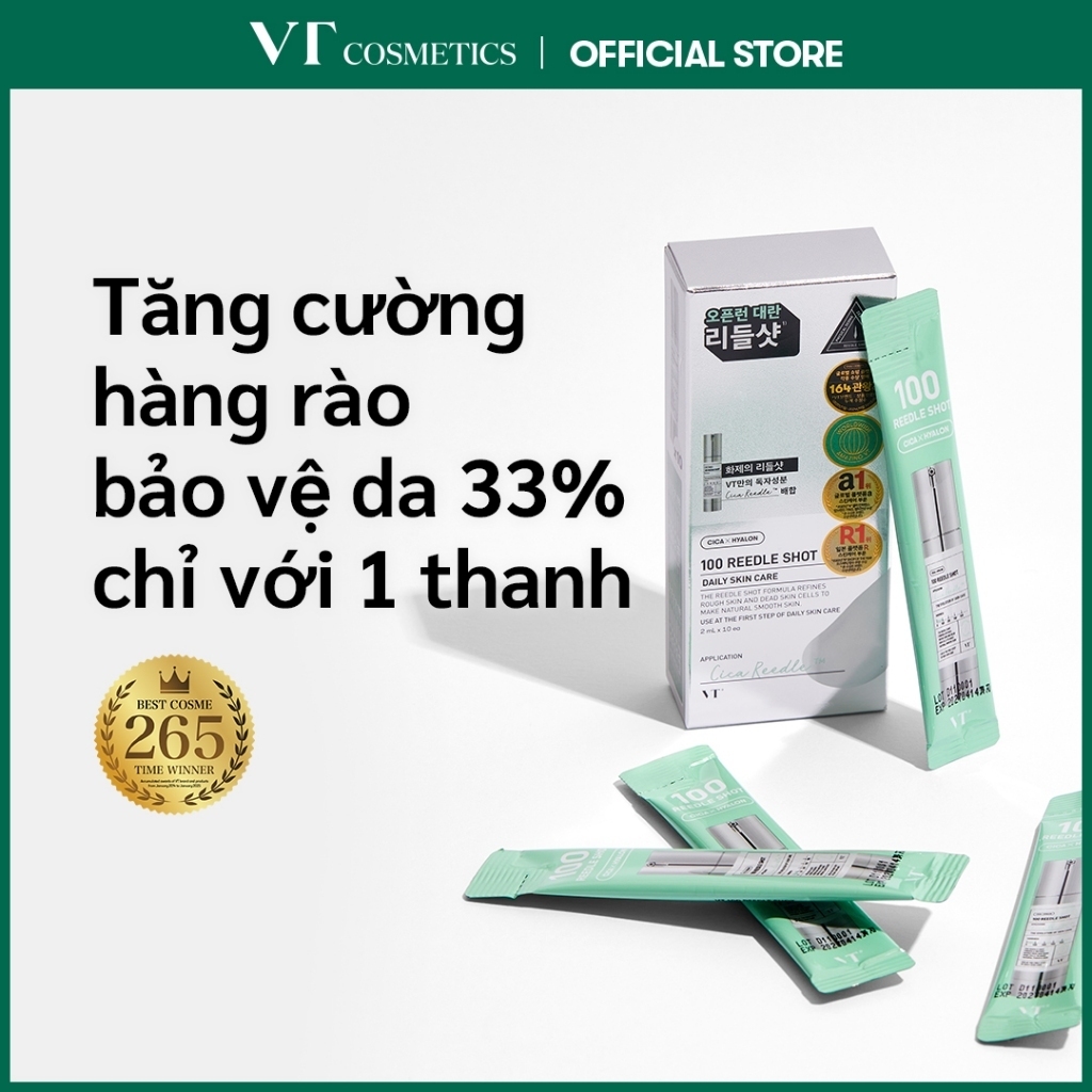 [VT] Túi Reedle Shot stick 2ml*10ea & Quà tặng Mini Reedle Shot 10ml