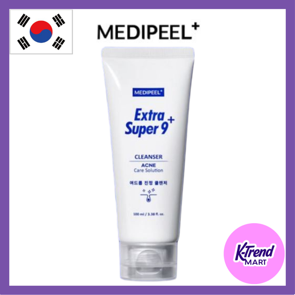 [MEDIPEEL +] Sữa rửa mặt Hỗ trợ giảm mụn Extra Super 9 Plus, 100ml