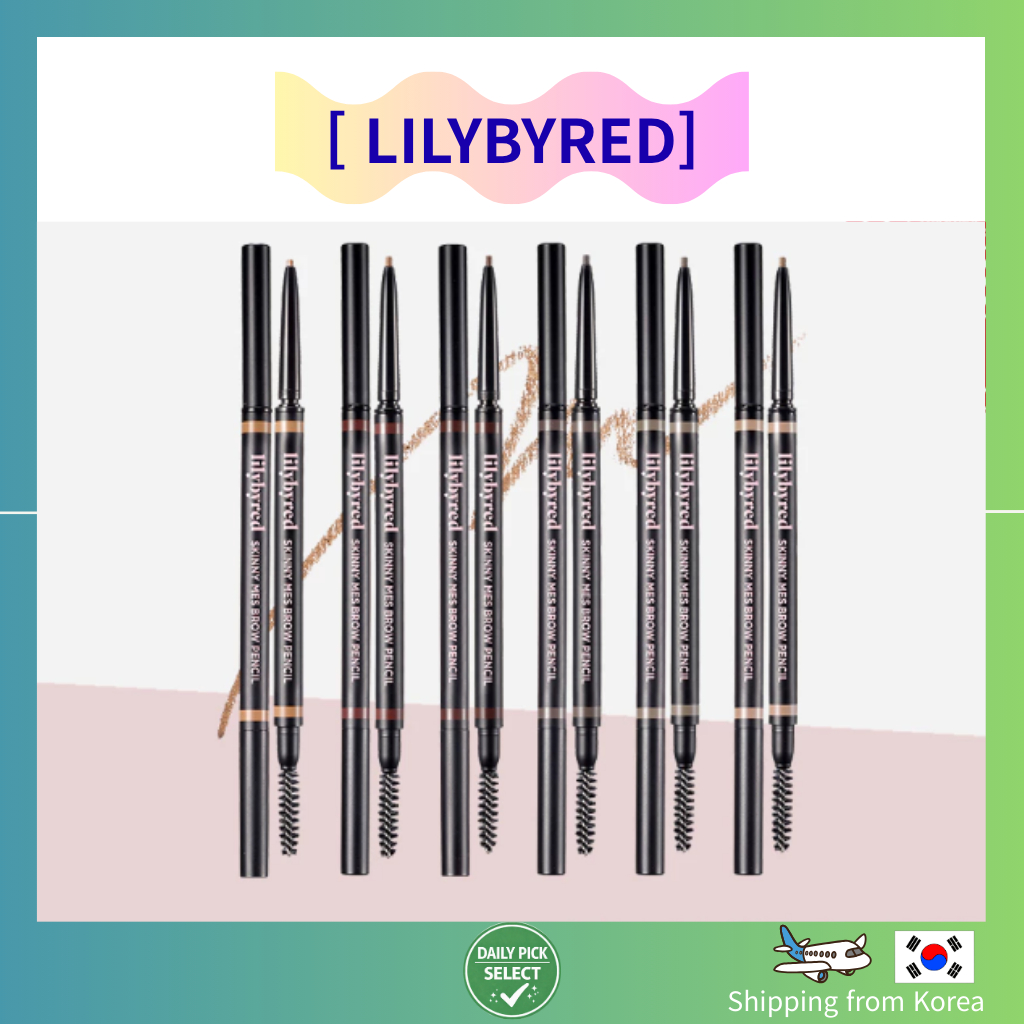 [Lilybyred] Bút chì kẻ mày Skinny Mes Brow Trang điểm Hàn Quốc 0.09g 5 màu