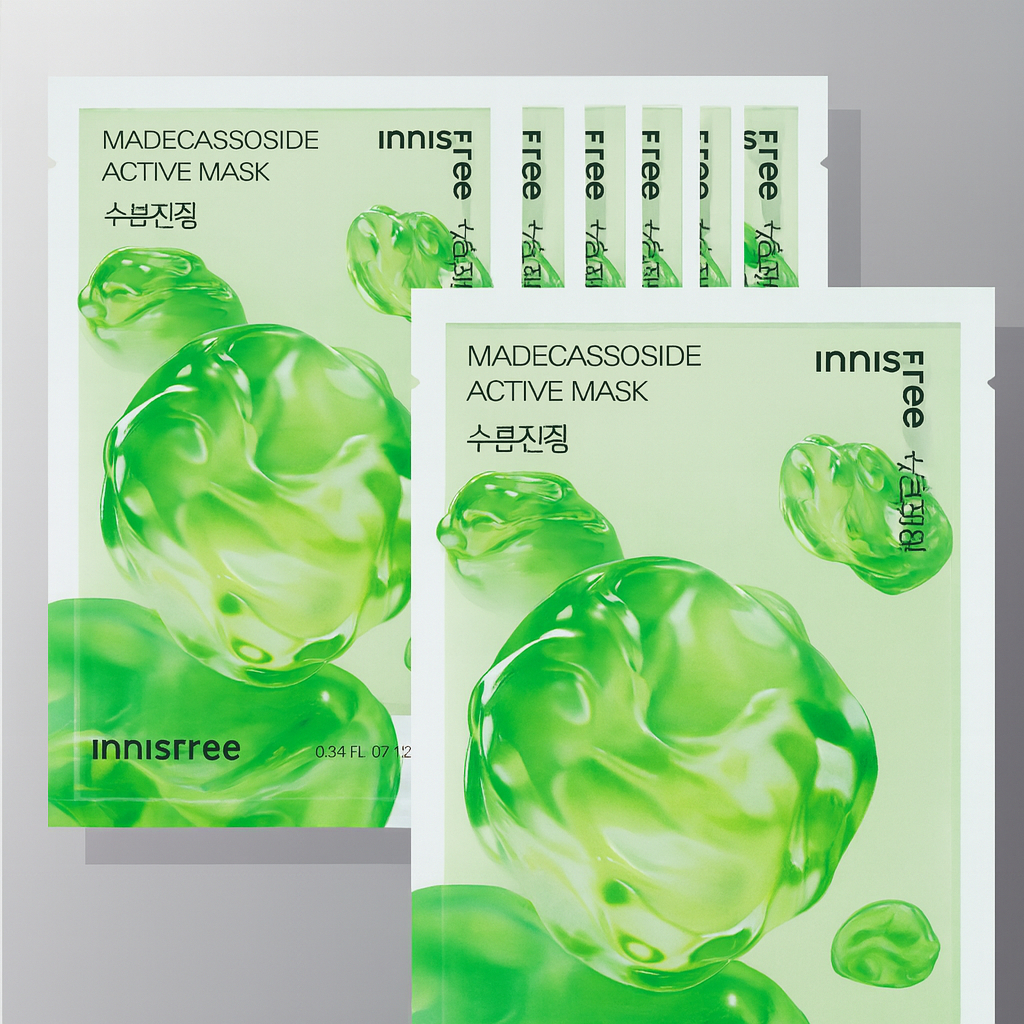 [K-Beauty x K-Pop] Mặt nạ hoạt động Innisfree Madecassoside [Hydrat hóa & Làm dịu] 25mL × 10 tờ
