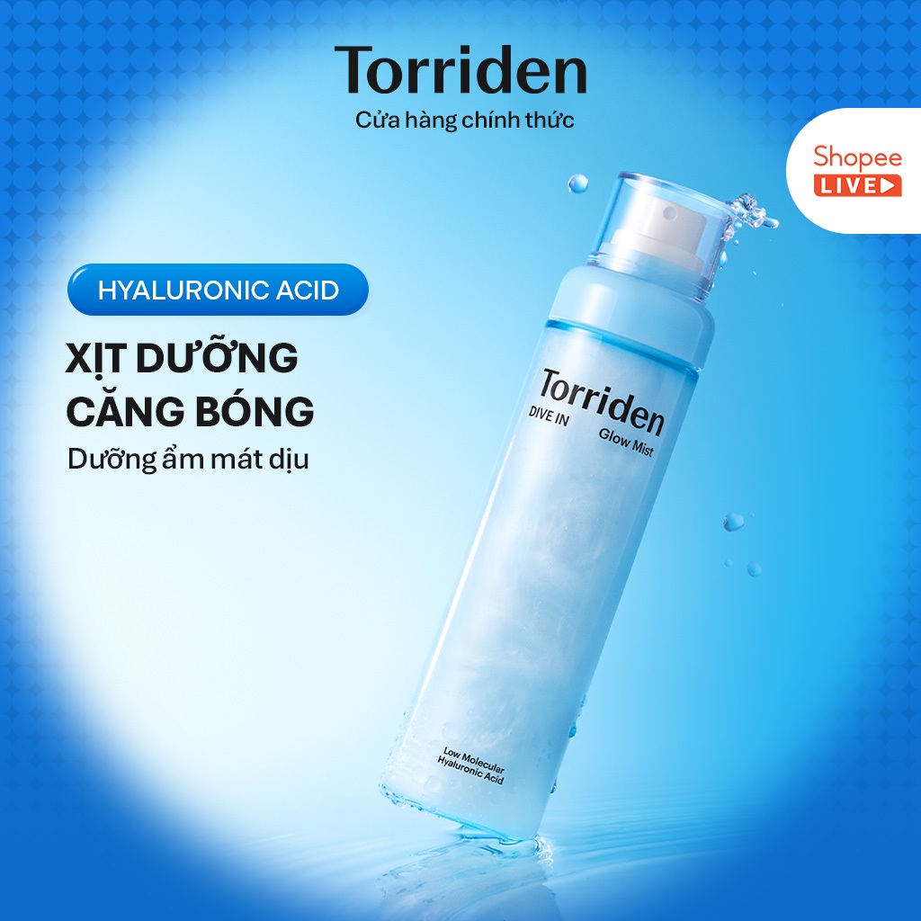 Xịt dưỡng căng bóng DIVE IN chứa Hyaluronic Acid, 120ml, Mist