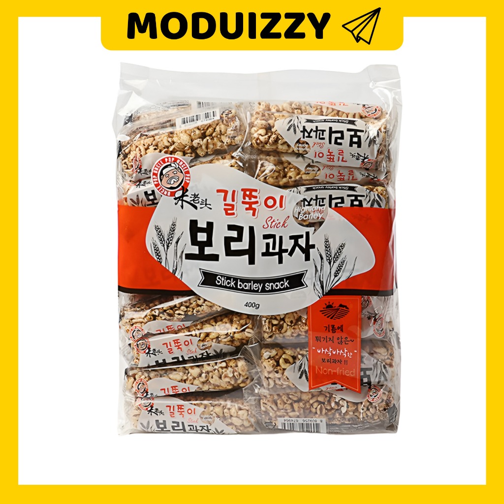 [★ Chú Pop ★] * Sẵn sàng để hàng * snack lúa mạch que dài hàn quốc 400g (32 que) / snack truyền thốn