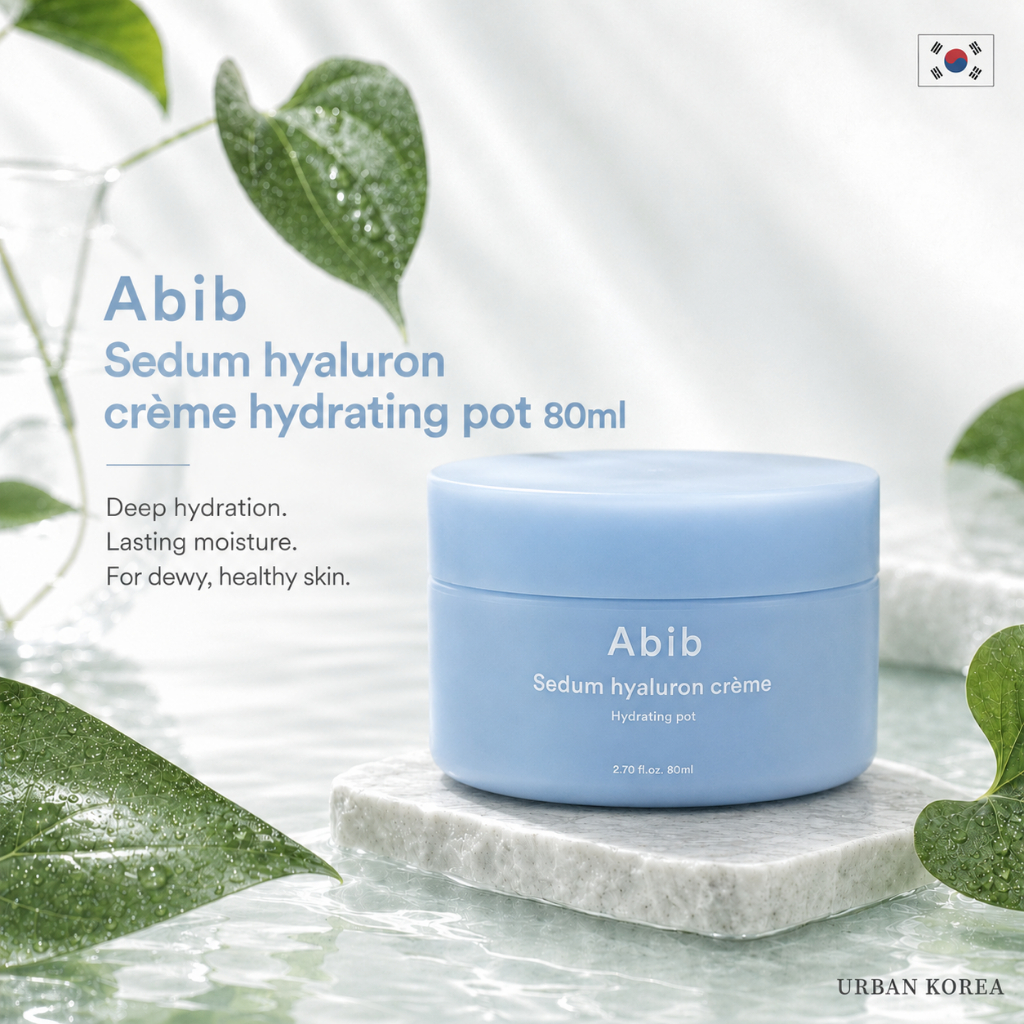 [Abib] Chậu dưỡng ẩm Sedum Hyaluron Creme 80ml / Kem dưỡng ẩm Hàn Quốc / Kem nhẹ