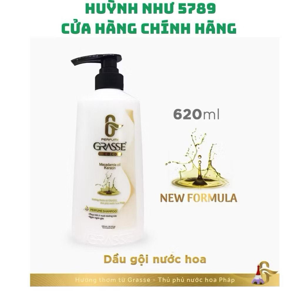 [CHÍNH HÃNG]Dầu gội Grasse hương nước hoa 620ml