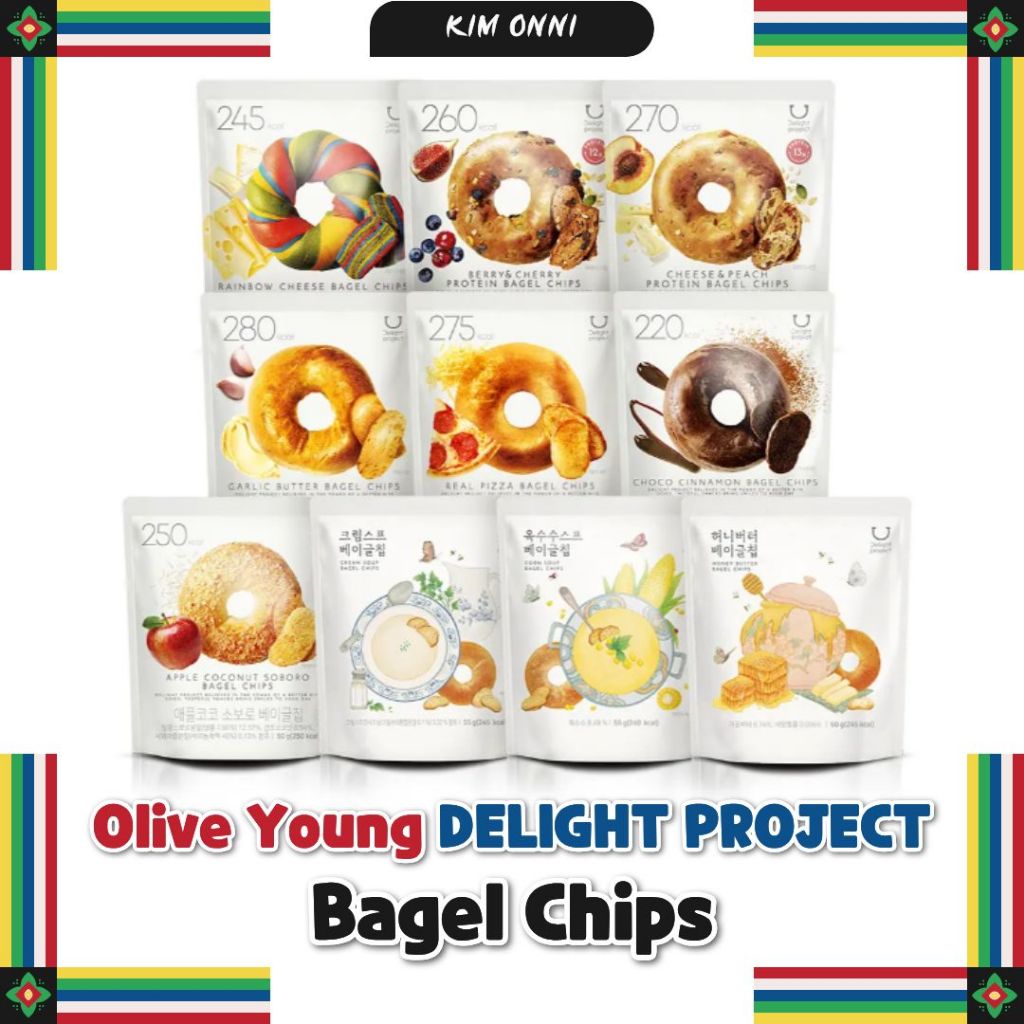 Delight Project Bagel Chips / Snack Bagel giòn đóng nắp lò nướng