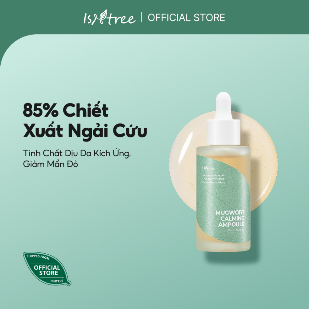 ISNTREE Ampoule Ngải Cứu làm dịu da Isntree Mugwort 50ml