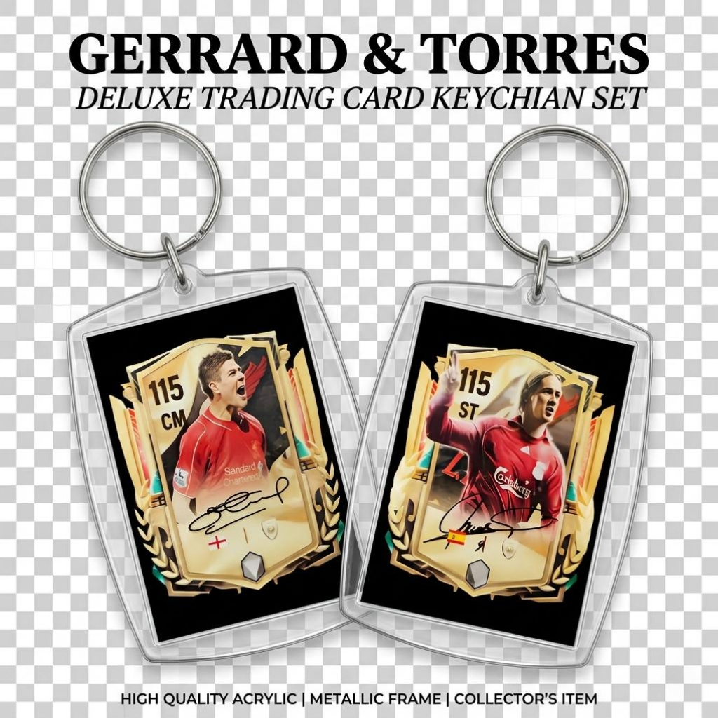 [Cửa hàng cố vấn] ✨ Bộ móc khóa tùy chỉnh Gerrard & Torres Liverpool Legends 115 Autograph ✨ ✨ Bộ mó