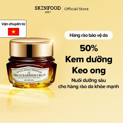 [SKINFOOD Official] Kem dưỡng keo ong chúa nuôi dưỡng làn da khỏe mạnh căng bóng Royal Honey Propolis Enrich Barrier Cream 63ml