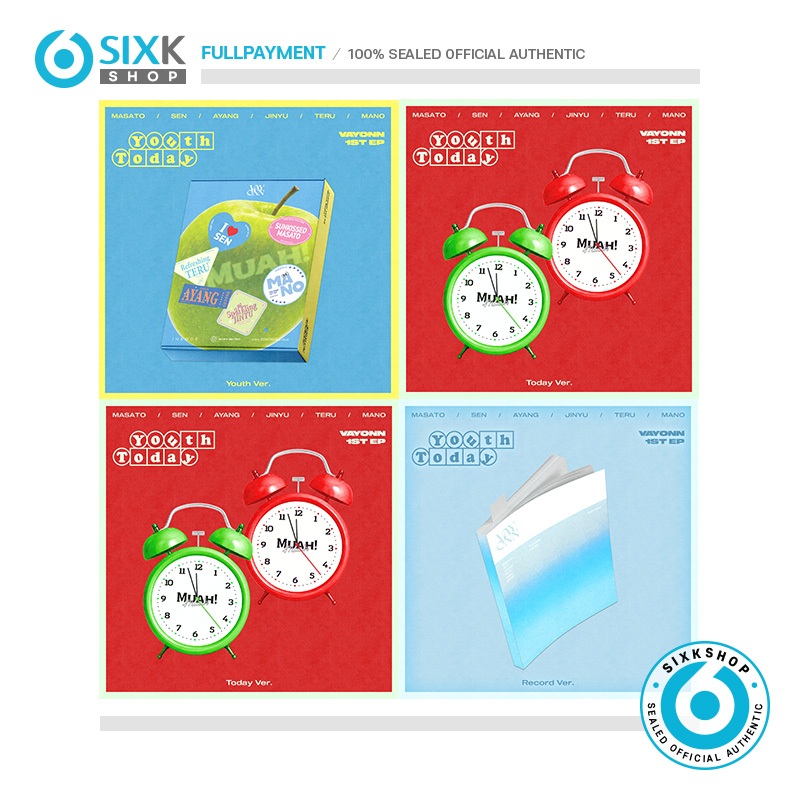 SIXKSHOP✨VAYONN EP 1ST 'Youth Today' (Boys 2 Planet)