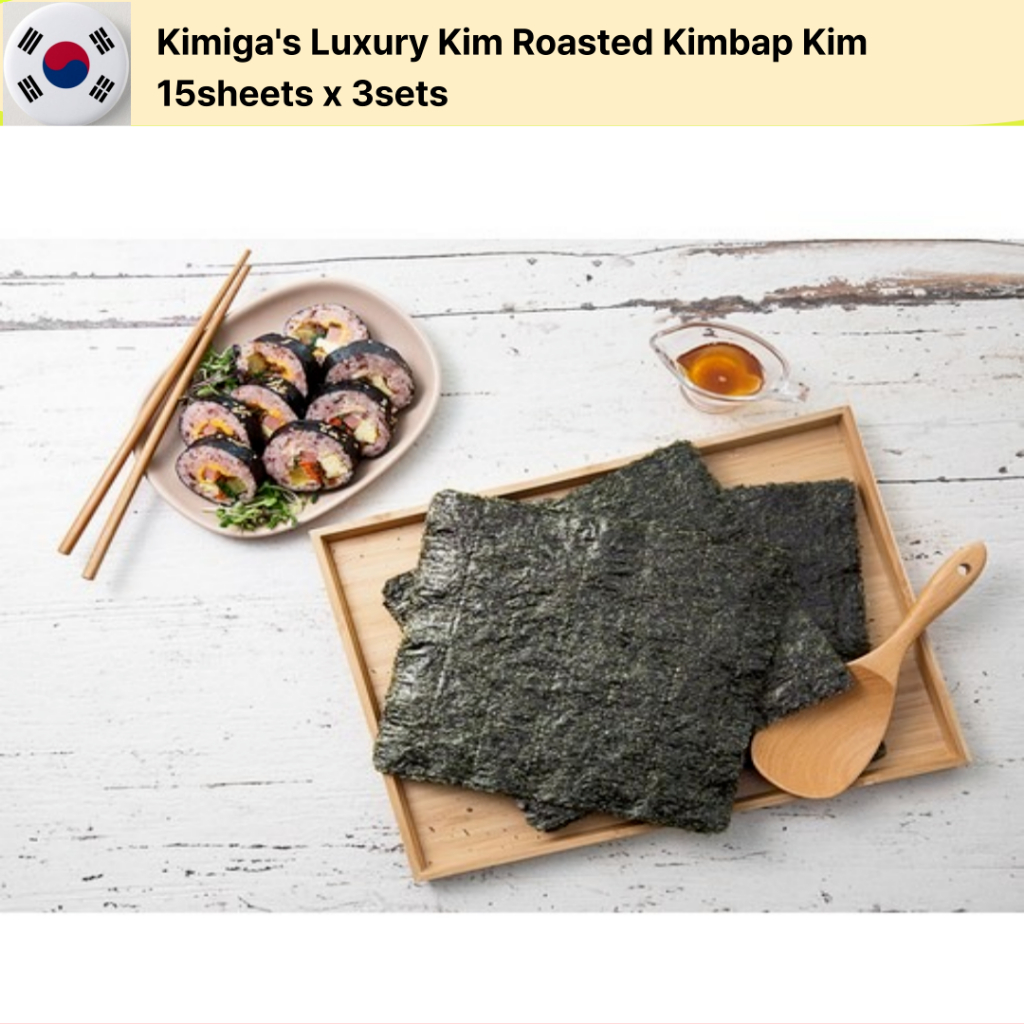 Kimbap rang Kimbap Kim sang trọng của Kimiga 15 tờ x 3 bộ