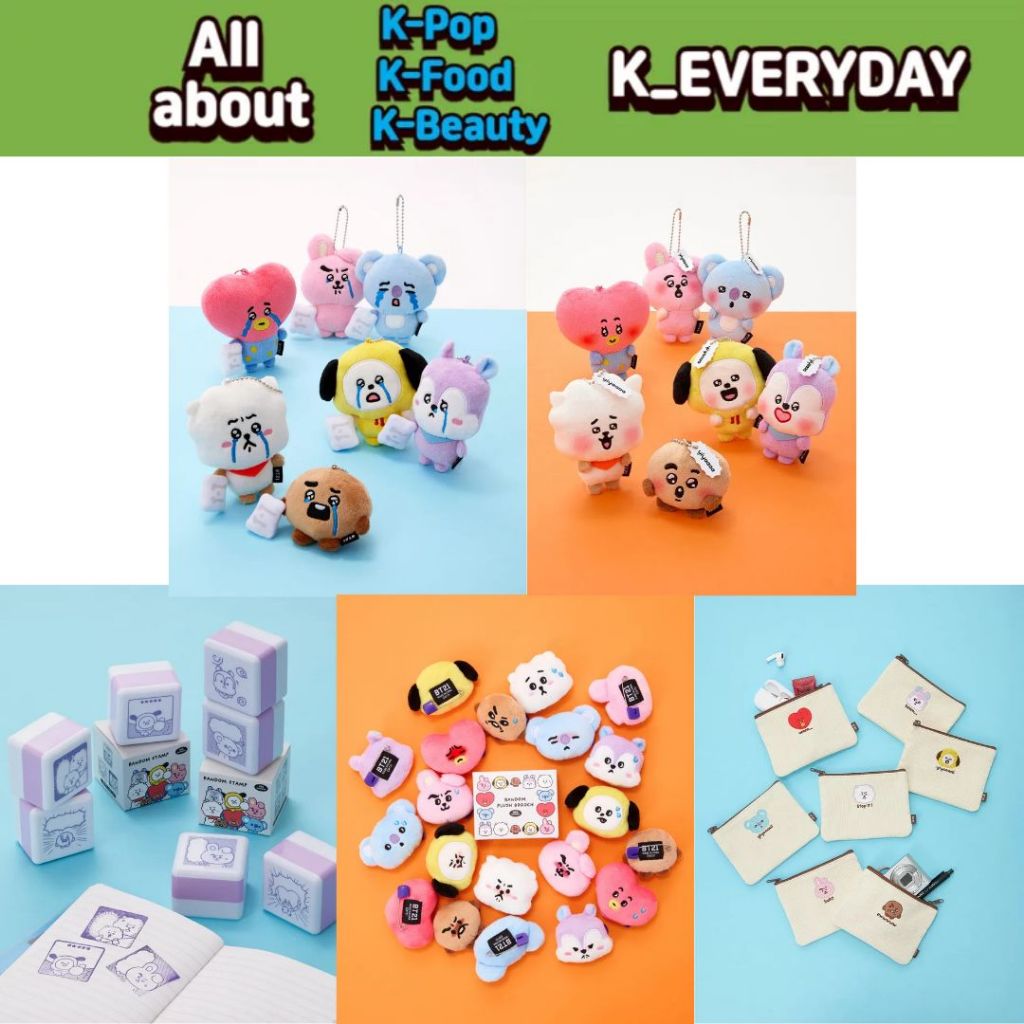 BT.21 Todays Face Doll Móc khóa 1 (SMILE), 2 (CRY) / Túi phẳng / trâm cài búp bê