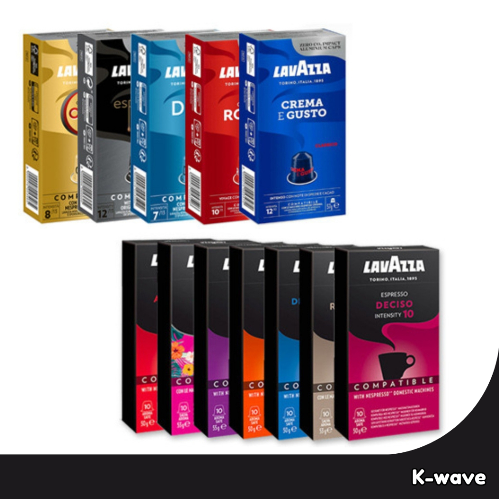 Viên nang tương thích Lavazza Nespresso cho Nespresso 10 viên, Ý / Ship từ Hàn Quốc