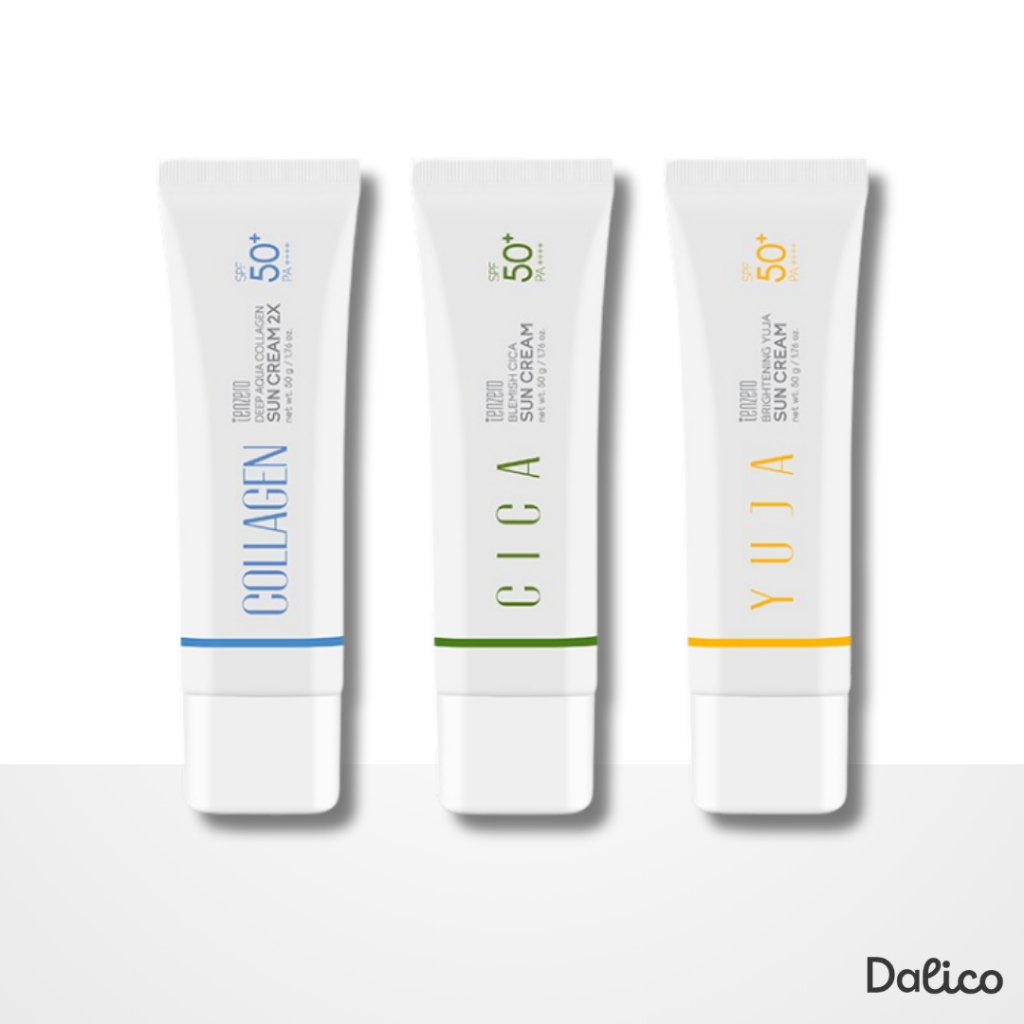 Kem Chống Nắng Tenzero 50g Collagen / Cica / Yuja / Green Caviar SPF50+ PA++++