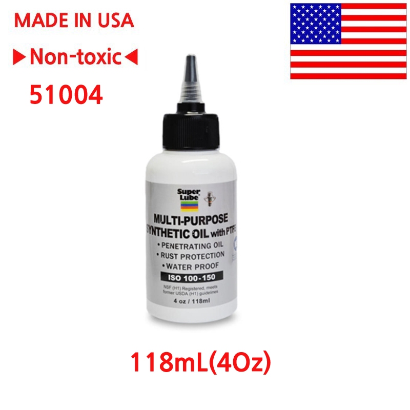 SUPER LUBE 51004 Teflon đa năng Dầu tổng hợp PTFE 118ml