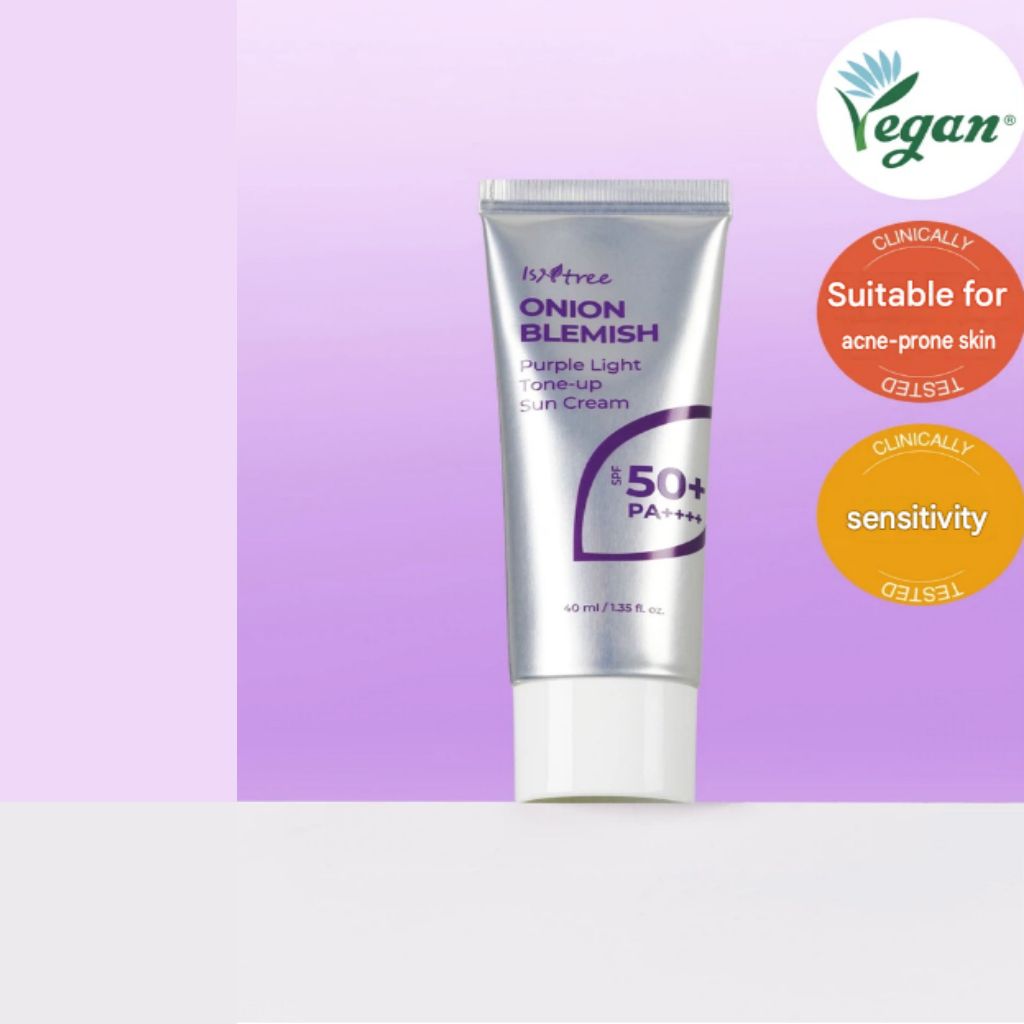 ISNTREE Kem chống nắng Istree Onion Blemish Purple Light Tone-Up