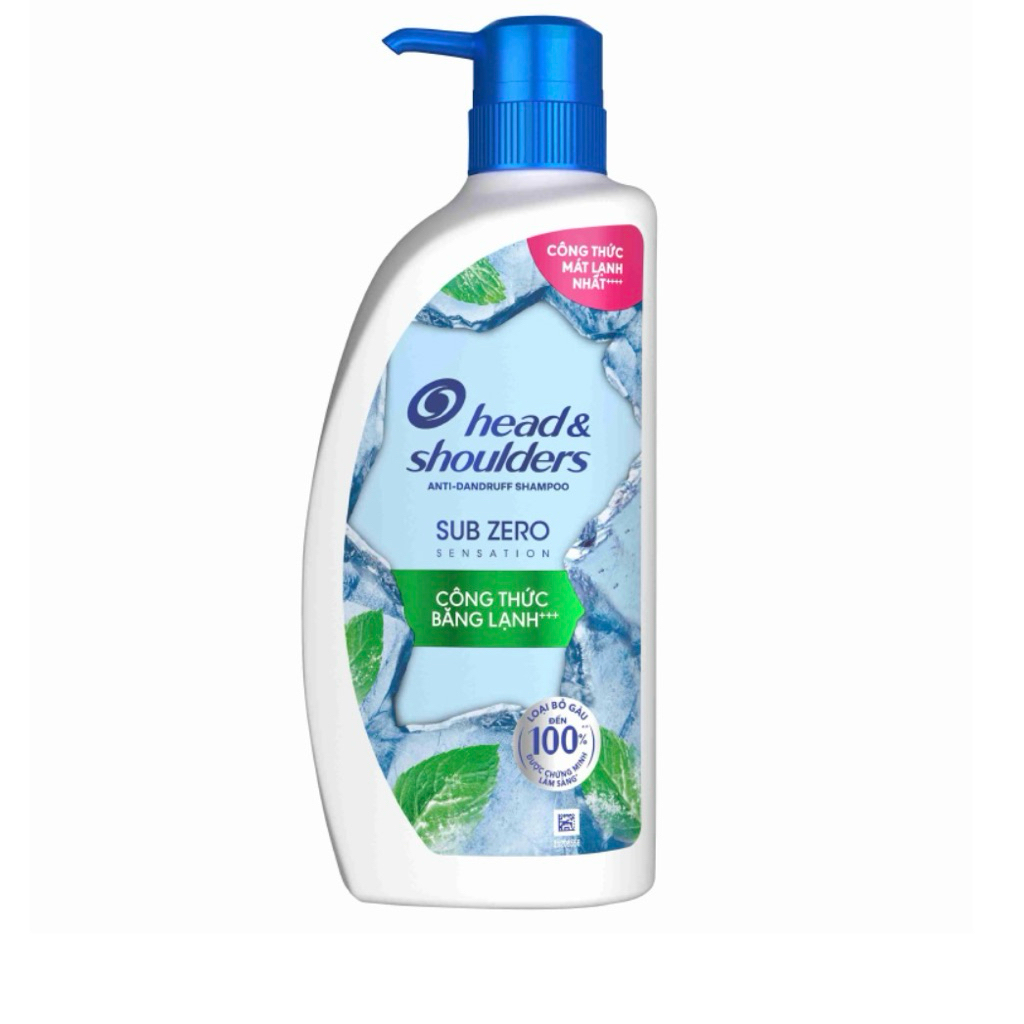 [CHÍNH HÃNG]<chai 550ml>Dầu gội Head & Shoulders Sub Zero Sensation băng lạnh sạch gàu