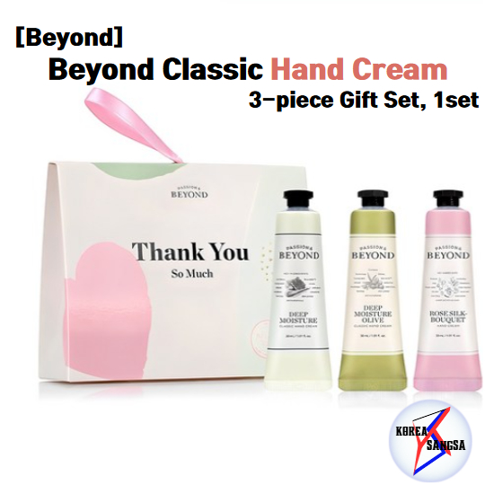 [Beyond] Bộ quà tặng 3 món kem tay cổ điển Beyond (1 bộ) / Độ ẩm sâu, Olive độ ẩm sâu, Bó lụa hoa hồ