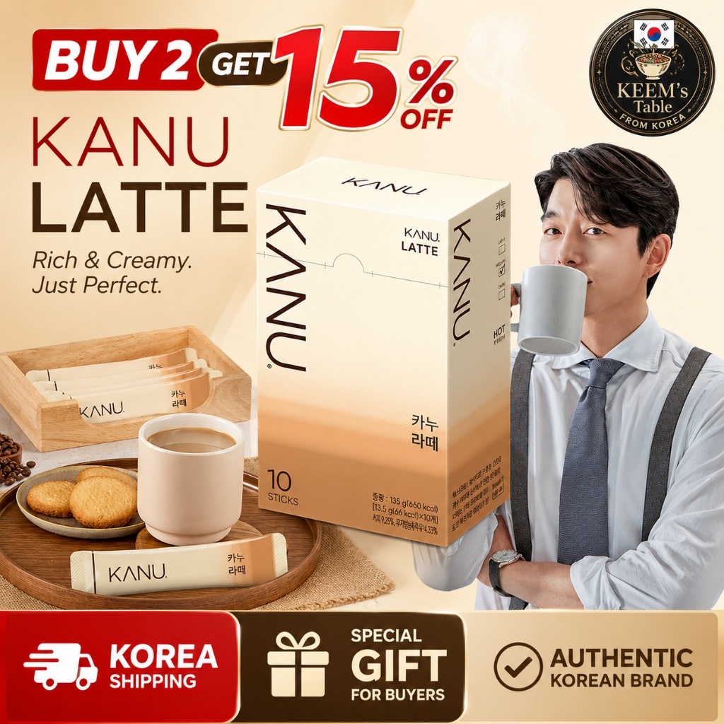 [Sẵn Sàng] Cà Phê Kanu Latte Gong Yoo Kdrama Kmovies Mix Hàn Quốc Hot Ice Instant Blend Cắm Trại Cao
