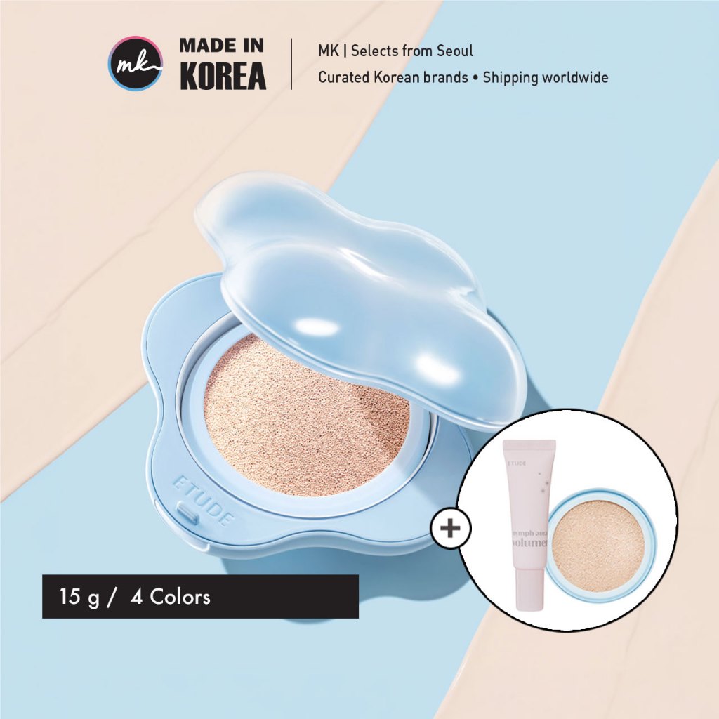 [ETUDE] Phấn Nước Cloud Filter Cushion SPF42 PA+++ 15g Mờ Nhẹ Dưỡng Sáng Chống Nhăn 4 Màu