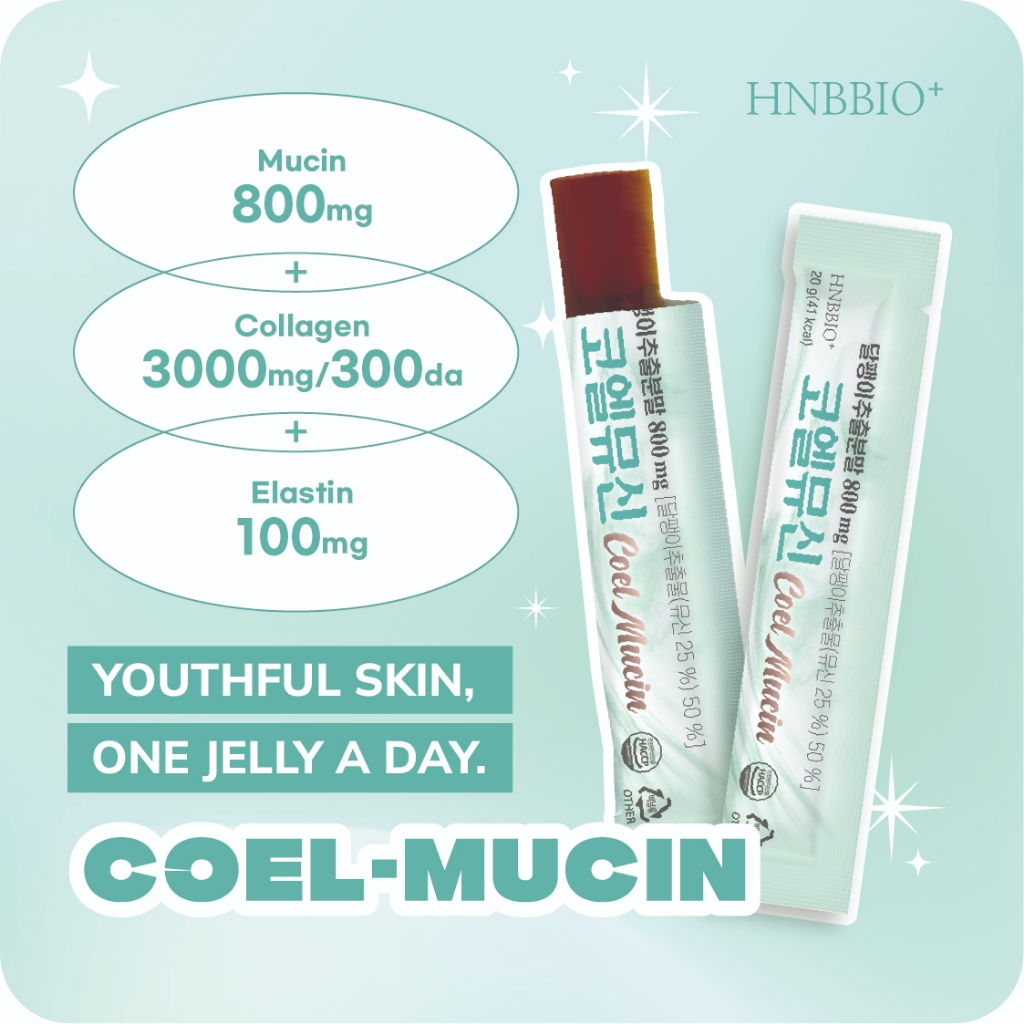 Coel Mucin (20g * 14ea) / Elastin 100mg + Mucin 800mg + Collagen 300mg / Glow Supplement Stick Jelly