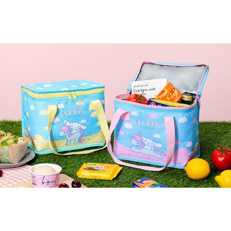 🎀【SALE In Stock】2025 Lion x Sanrio Cinnamoroll Cooler Bag