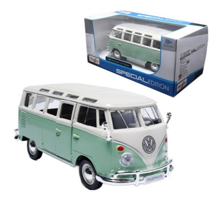 [Maisto] Maisto 1: 25 Xe mô hình xe buýt Volkswagen Samba