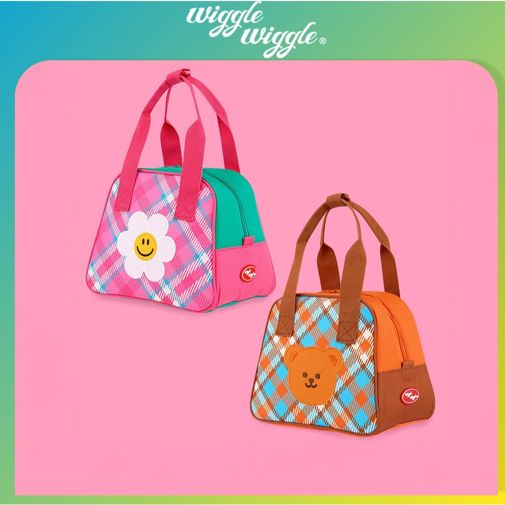[Wiggle Wiggle] Túi làm mát khối màu (Tartan Check Smile / Tartan Check Bear)