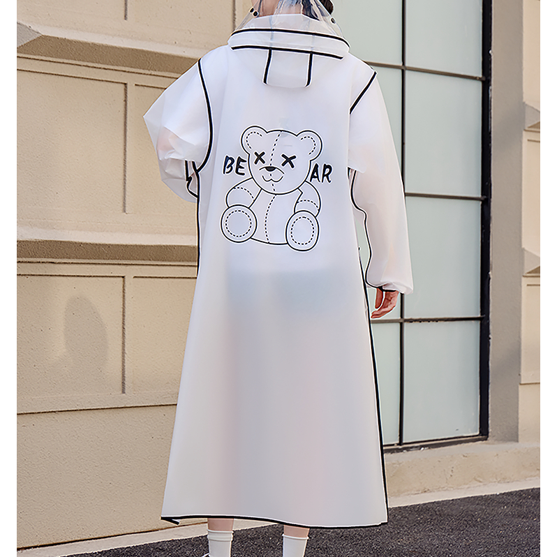 NY20 Áo Mưa EVA Quá Khổ Có Tấm Che Trong Suốt L XL 2XL Có Thể Tái Sử Dụng Chống Gió Unisex Cặp Đôi Á