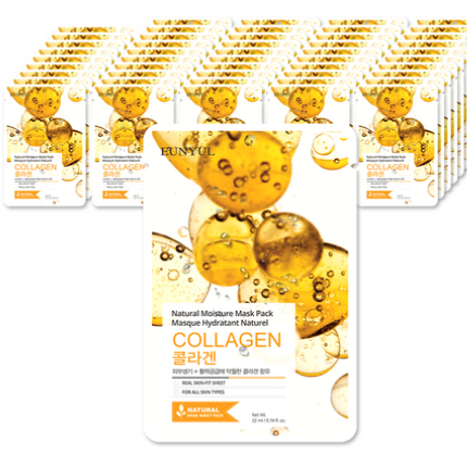 EUNYUL Natural Moisture Collagen Sheet Mask 50 CÁI Mặt nạ Hàn Quốc Dưỡng ẩm hàng ngày Chăm sóc da mặ
