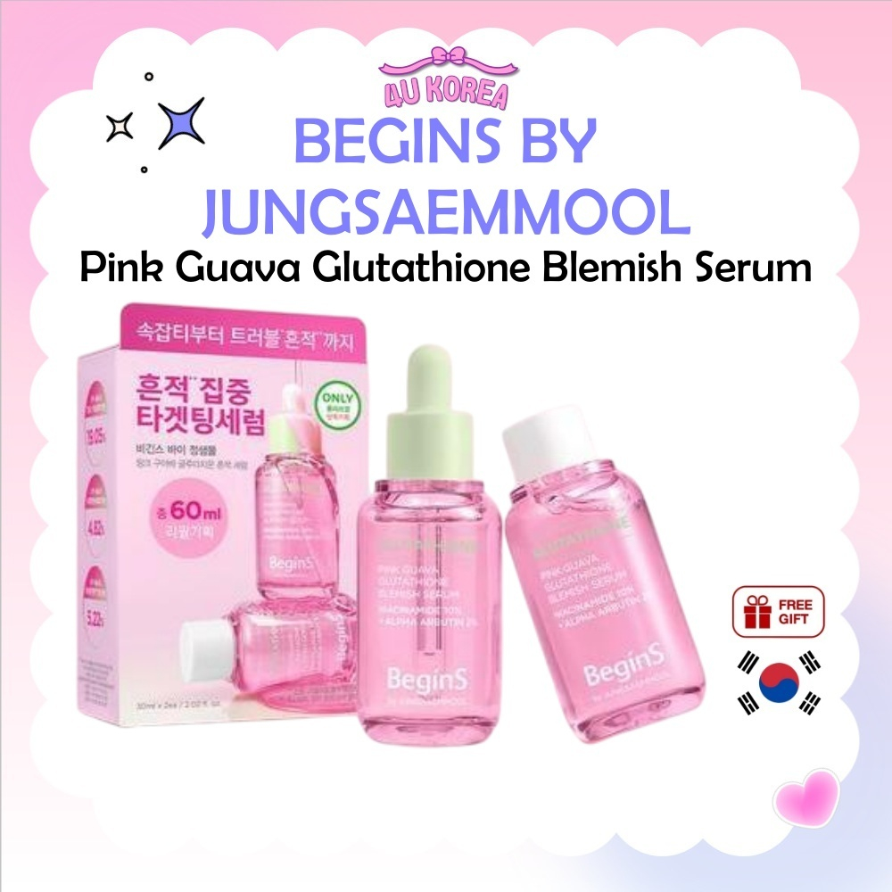 BEGINS CỦA JUNGSAMEMOOL Pink Guava Glutathione Blemish Serum 30ml / K-BEAUTY