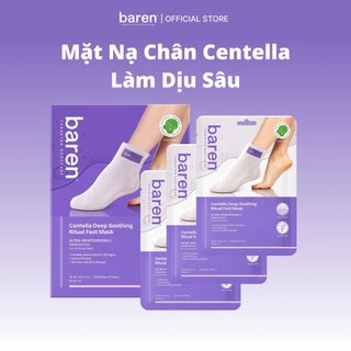   MỚI  BAREN Mặt Nạ Chân Centella Làm Dịu Sâu  Dưỡng ẩm sâu  